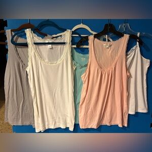 Lace Tank Top 5 Piece Bundle - Size Large